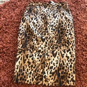 ZARA cheetah print skirt